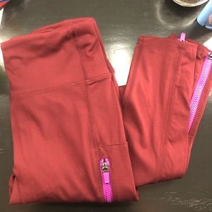 Fabletics Maroon Leggings
